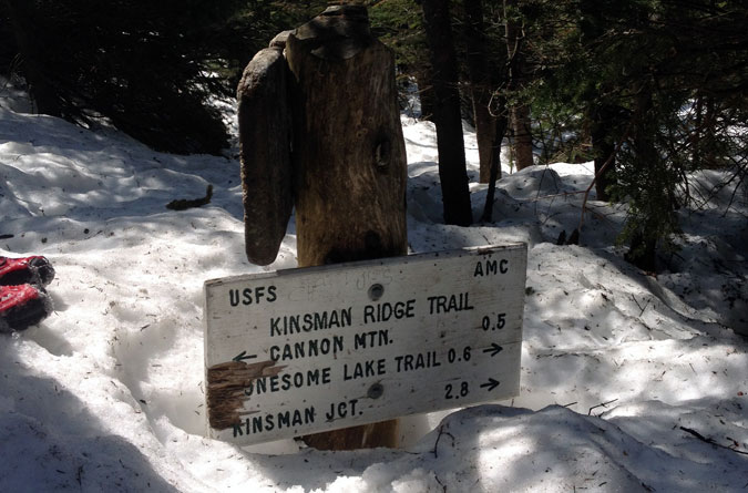 Kinsman Ridge Trail Sign